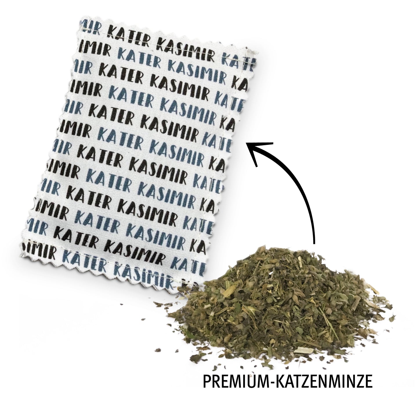 2 Katzenminze Kissen aus BIO-Baumwolle