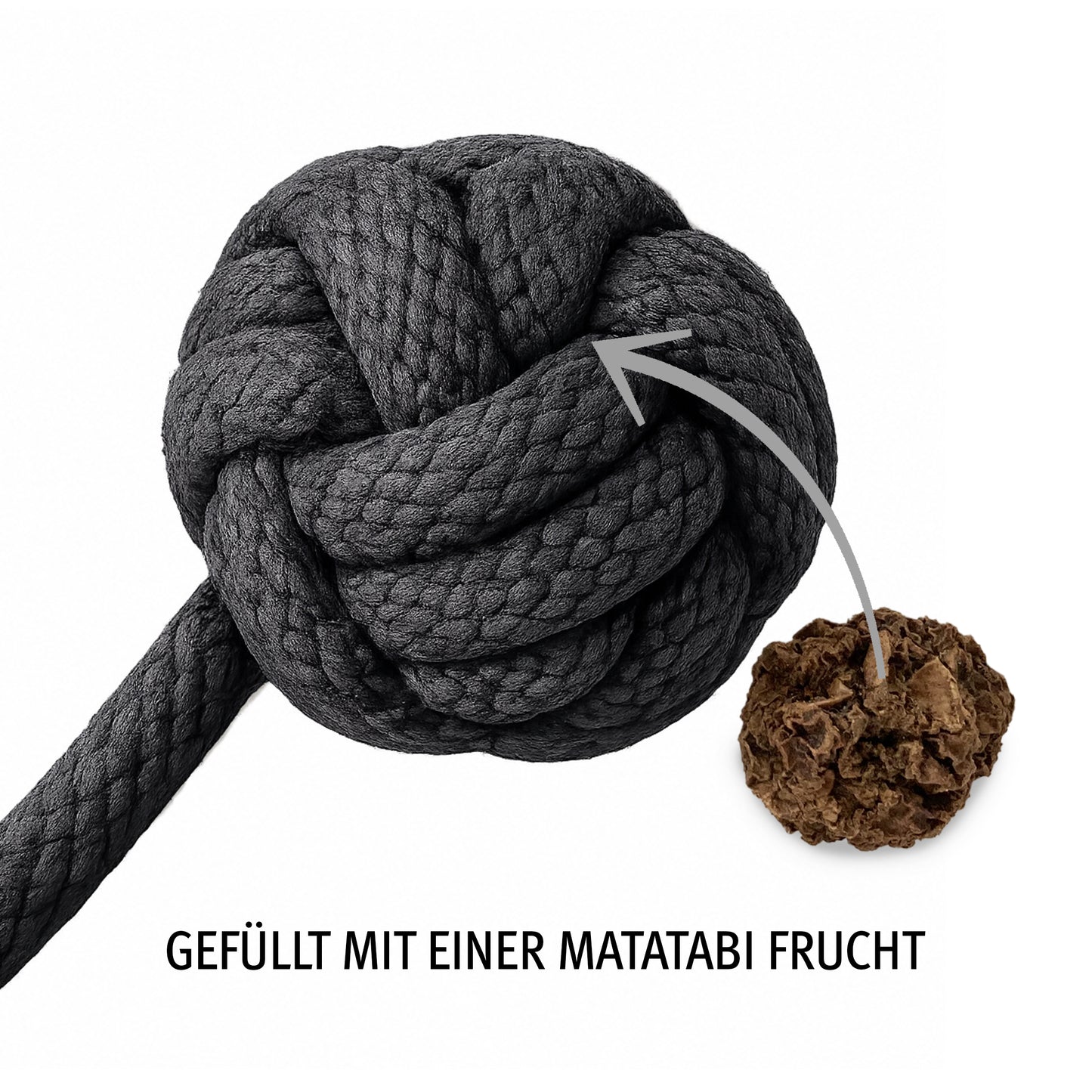 2 gefüllte Affenfäuste aus Baumwolle (Katzenminze, Matatabi-Frucht)
