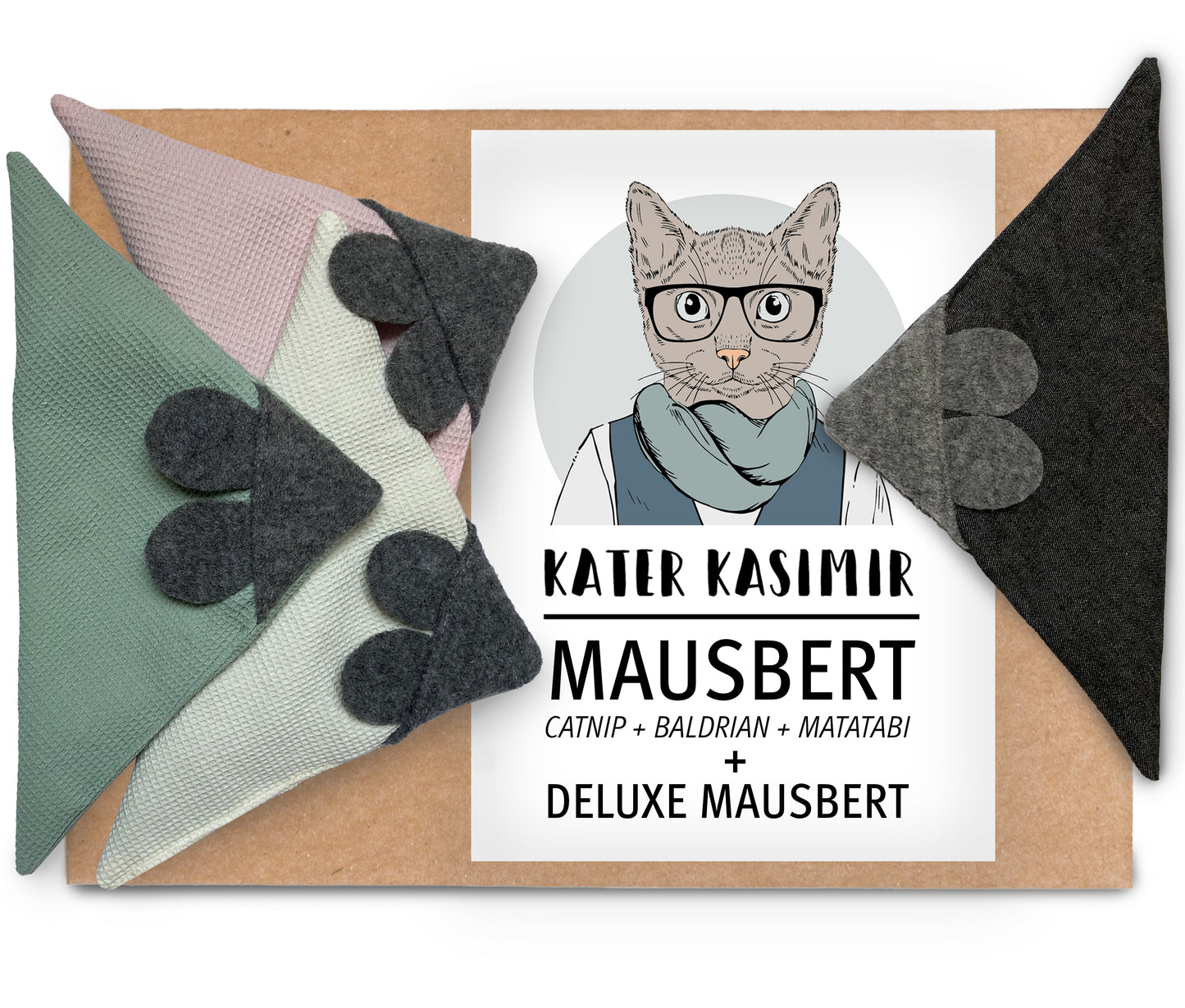 Mausbert 4er Set mit Mausbert Deluxe (nur 10,95 EUR je Maus)