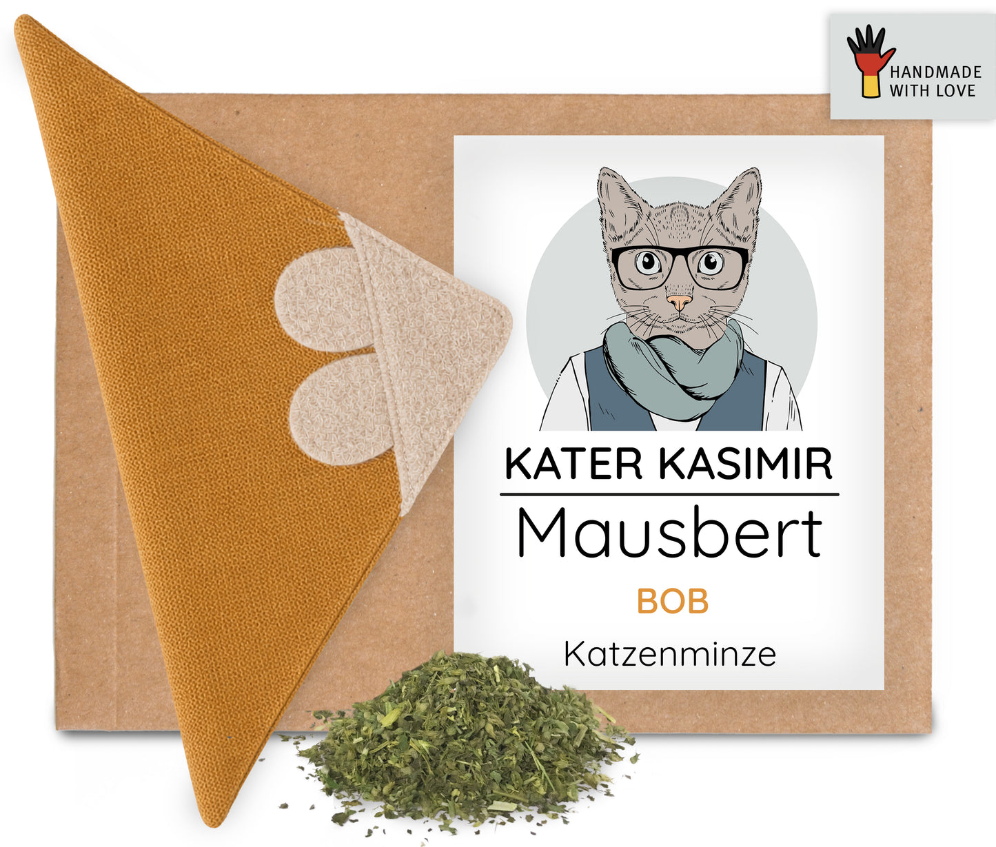 VORBESTELLUNG: Mausbert "Bob" mit BIO-Katzenminze