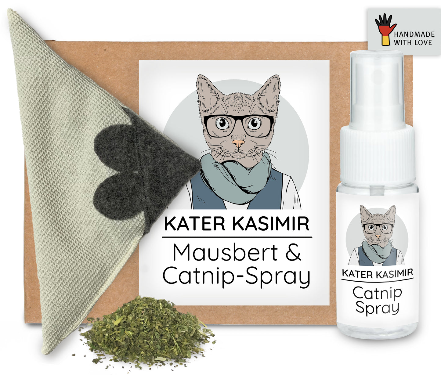 Mausbert mit BIO-Katzenminze + Catnip-Spray (30ml)
