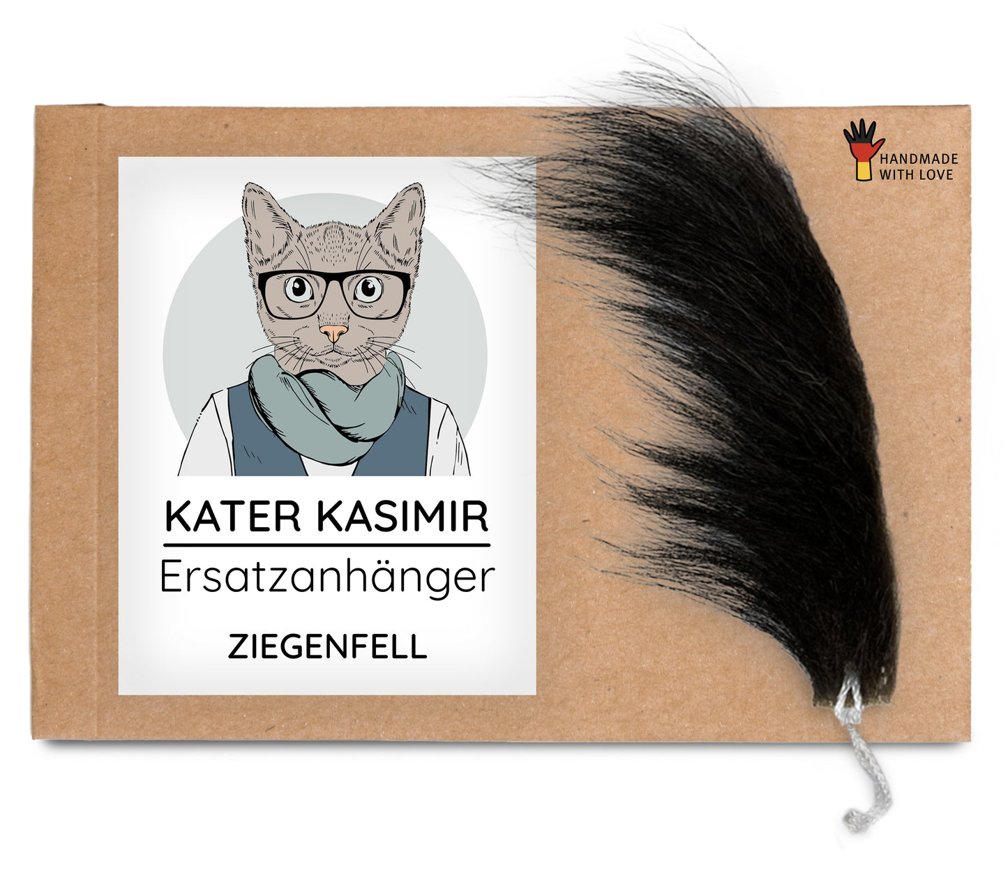 Ersatzanhänger (Ziegenfell) für Katzenangel